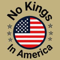 Funny No Kings In America Flag Protest Save Democracy Cooling Performance Crew T-Shirt