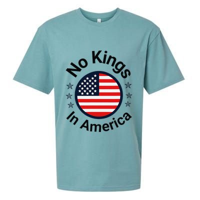 Funny No Kings In America Flag Protest Save Democracy Sueded Cloud Jersey T-Shirt