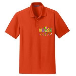 Funny Nurse Lover Mardi Gras Carnival Party Cute Gift Dry Zone Grid Polo