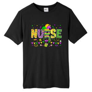 Funny Nurse Lover Mardi Gras Carnival Party Cute Gift Tall Fusion ChromaSoft Performance T-Shirt