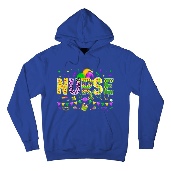 Funny Nurse Lover Mardi Gras Carnival Party Cute Gift Hoodie