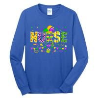 Funny Nurse Lover Mardi Gras Carnival Party Cute Gift Tall Long Sleeve T-Shirt