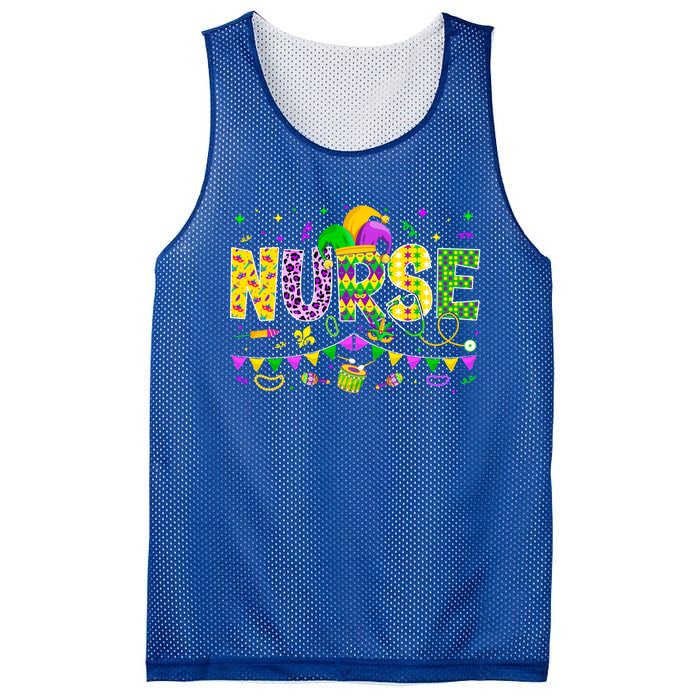 Funny Nurse Lover Mardi Gras Carnival Party Cute Gift Mesh Reversible Basketball Jersey Tank