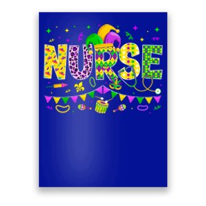 Funny Nurse Lover Mardi Gras Carnival Party Cute Gift Poster