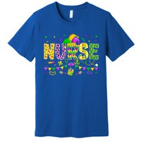 Funny Nurse Lover Mardi Gras Carnival Party Cute Gift Premium T-Shirt