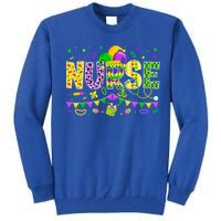 Funny Nurse Lover Mardi Gras Carnival Party Cute Gift Tall Sweatshirt