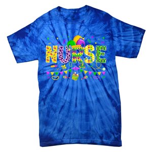 Funny Nurse Lover Mardi Gras Carnival Party Cute Gift Tie-Dye T-Shirt