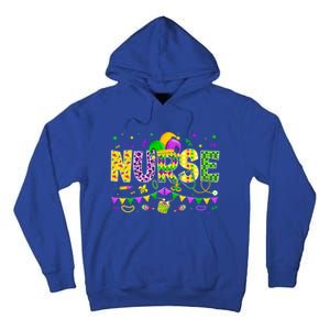 Funny Nurse Lover Mardi Gras Carnival Party Cute Gift Tall Hoodie