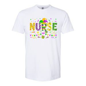 Funny Nurse Lover Mardi Gras Carnival Party Cute Gift Softstyle CVC T-Shirt