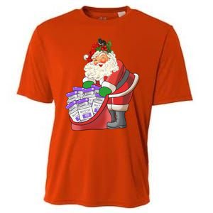 Funny Nurse Life Aesthetic Nurse Christmas Santa Claus Cooling Performance Crew T-Shirt