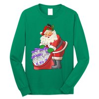 Funny Nurse Life Aesthetic Nurse Christmas Santa Claus Long Sleeve Shirt