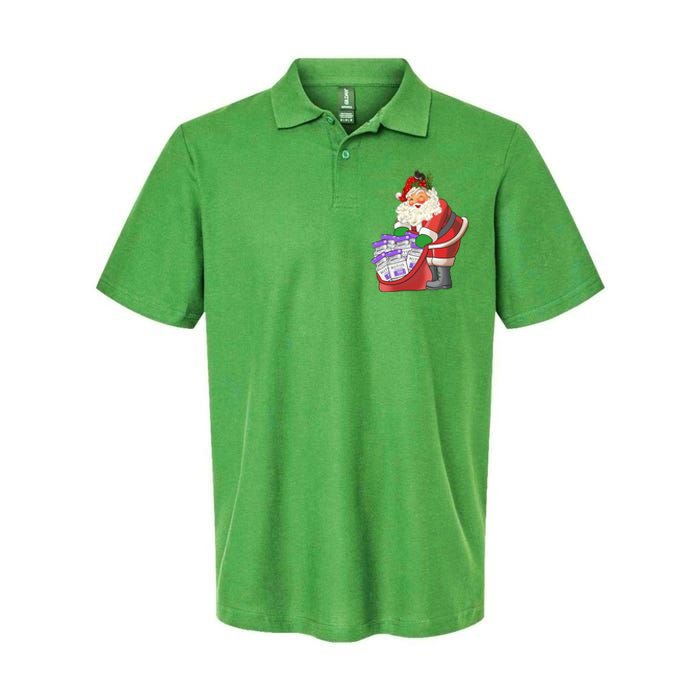 Funny Nurse Life Aesthetic Nurse Christmas Santa Claus Softstyle Adult Sport Polo