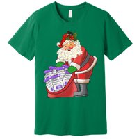 Funny Nurse Life Aesthetic Nurse Christmas Santa Claus Premium T-Shirt