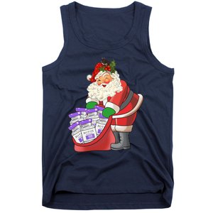 Funny Nurse Life Aesthetic Nurse Christmas Santa Claus Tank Top