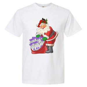 Funny Nurse Life Aesthetic Nurse Christmas Santa Claus Garment-Dyed Heavyweight T-Shirt