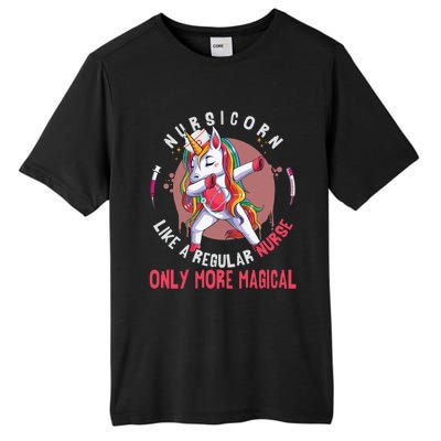 Funny Nursing Lover Nursicorn Graphic Magical Nurse Gift Tall Fusion ChromaSoft Performance T-Shirt