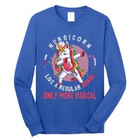 Funny Nursing Lover Nursicorn Graphic Magical Nurse Gift Long Sleeve Shirt