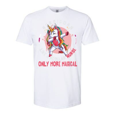 Funny Nursing Lover Nursicorn Graphic Magical Nurse Gift Softstyle CVC T-Shirt