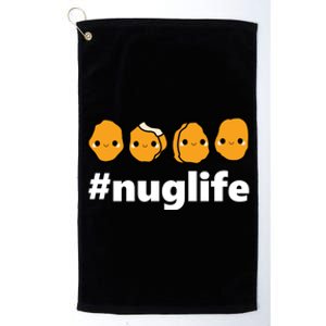 Funny Nug Life Chicken Nugget Costume Gift Platinum Collection Golf Towel