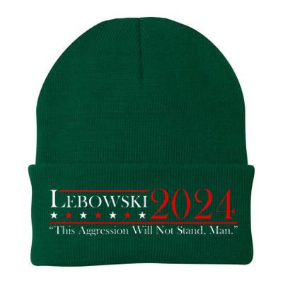 Funny Name Lebowski Political Election Vote 2024 Knit Cap Winter Beanie