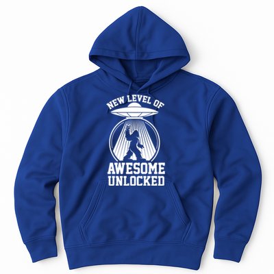 Funny New Level Of Awesome Unlocked Ufo Bigfoot Sasquatch Gift Hoodie