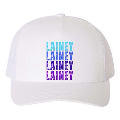 First Name Lainey I Love Lainey Yupoong Adult 5-Panel Trucker Hat