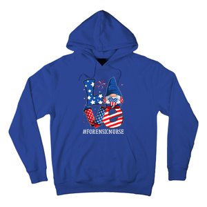 Forensic Nurse Love 4th Of July Gnome Usa Patriotic Gift Hoodie