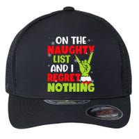 Funny Naughty List Family Christmas Santa Gift Flexfit Unipanel Trucker Cap