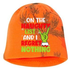 Funny Naughty List Family Christmas Santa Gift Kati - Camo Knit Beanie