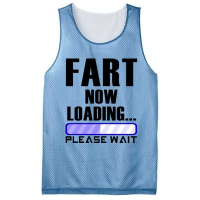 Fart Now Loading Funny Dad Joke Funny Gift Mesh Reversible Basketball Jersey Tank