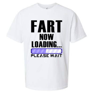 Fart Now Loading Funny Dad Joke Funny Gift Sueded Cloud Jersey T-Shirt