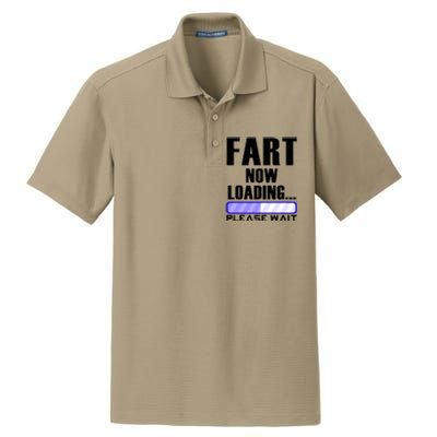 Fart Now Loading Funny Dad Joke Funny Gift Dry Zone Grid Polo