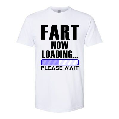 Fart Now Loading Funny Dad Joke Funny Gift Softstyle CVC T-Shirt