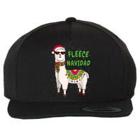 Fleece Navidad Llama Spanish Christmas Llama Wool Snapback Cap