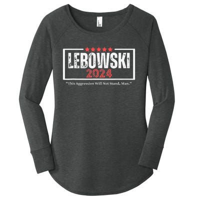 Funny Name Lebowski Political Election Vote 2024 Women's Perfect Tri Tunic Long Sleeve Shirt