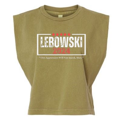 Funny Name Lebowski Political Election Vote 2024 Garment-Dyed Women's Muscle Tee