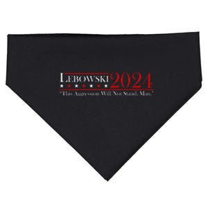 Funny Name Lebowski Political Election Vote 2024 Men Women USA-Made Doggie Bandana