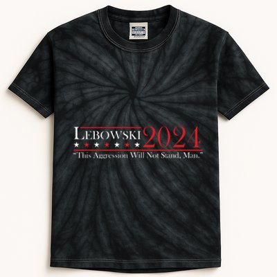 Funny Name Lebowski Political Election Vote 2024 Kids Tie-Dye T-Shirt