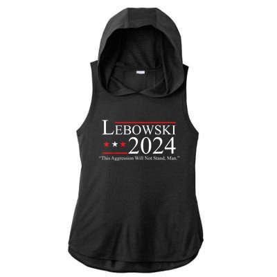 Funny Name Lebowski Political Election Vote 2024 Ladies PosiCharge Tri-Blend Wicking Draft Hoodie Tank