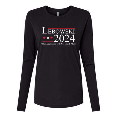 Funny Name Lebowski Political Election Vote 2024 Womens Cotton Relaxed Long Sleeve T-Shirt