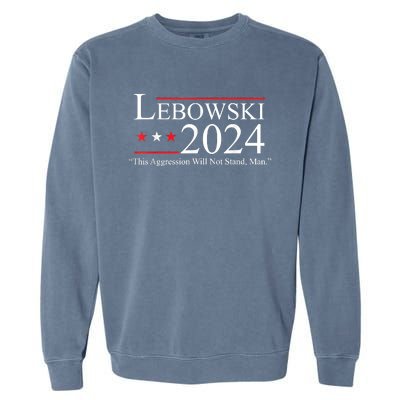 Funny Name Lebowski Political Election Vote 2024 Garment-Dyed Sweatshirt