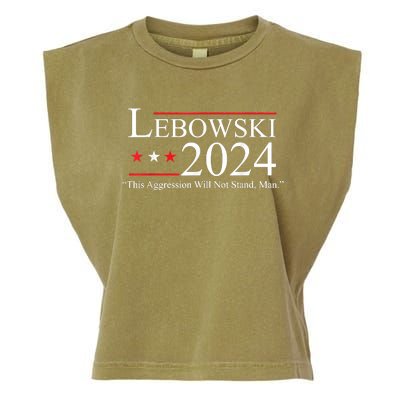 Funny Name Lebowski Political Election Vote 2024 Garment-Dyed Women's Muscle Tee