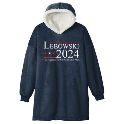 Funny Name Lebowski Political Election Vote 2024 Hooded Wearable Blanket