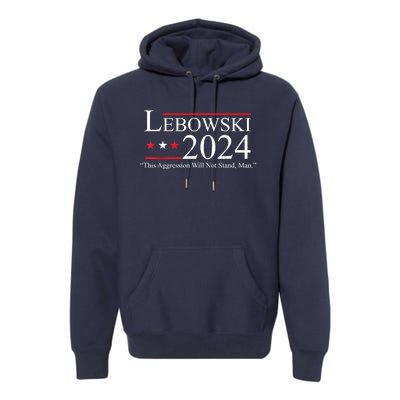 Funny Name Lebowski Political Election Vote 2024 Premium Hoodie