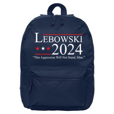 Funny Name Lebowski Political Election Vote 2024 16 in Basic Backpack