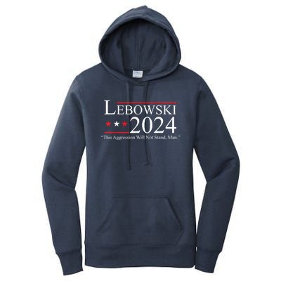 Funny Name Lebowski Political Election Vote 2024 Women's Pullover Hoodie