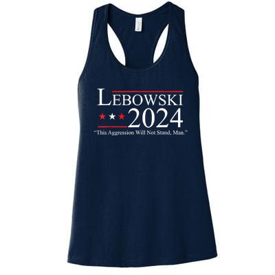 Funny Name Lebowski Political Election Vote 2024 Women's Racerback Tank