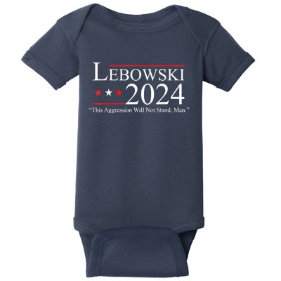 Funny Name Lebowski Political Election Vote 2024 Baby Bodysuit