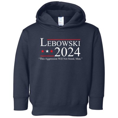 Funny Name Lebowski Political Election Vote 2024 Toddler Hoodie