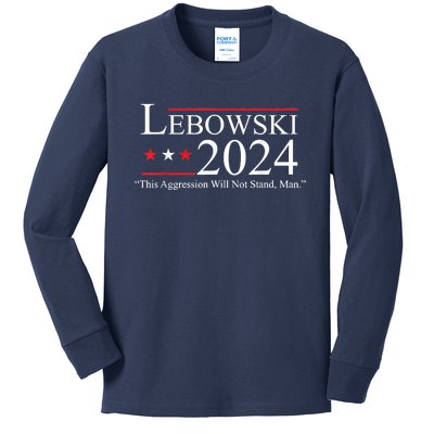 Funny Name Lebowski Political Election Vote 2024 Kids Long Sleeve Shirt